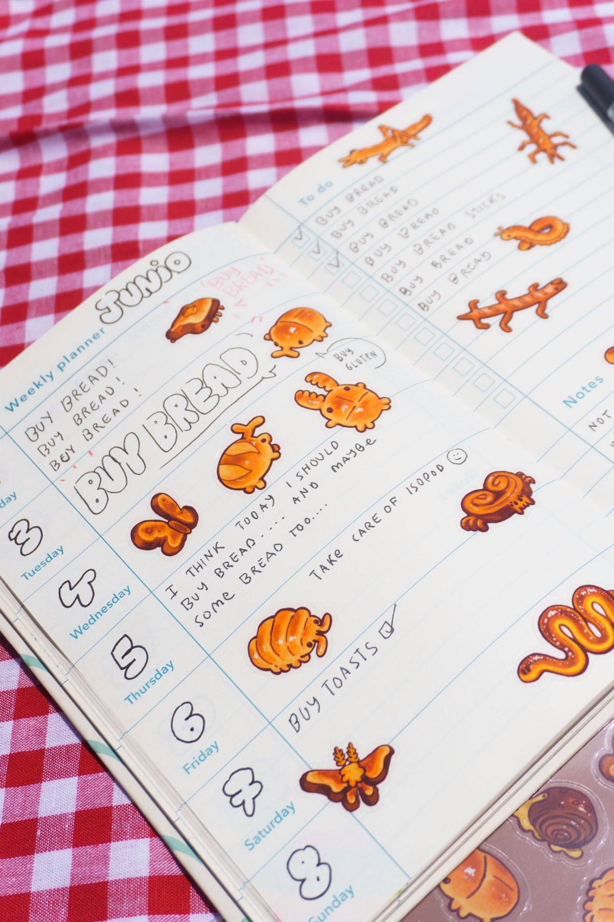 Bakery Bugs Transparent Sticker Sheet