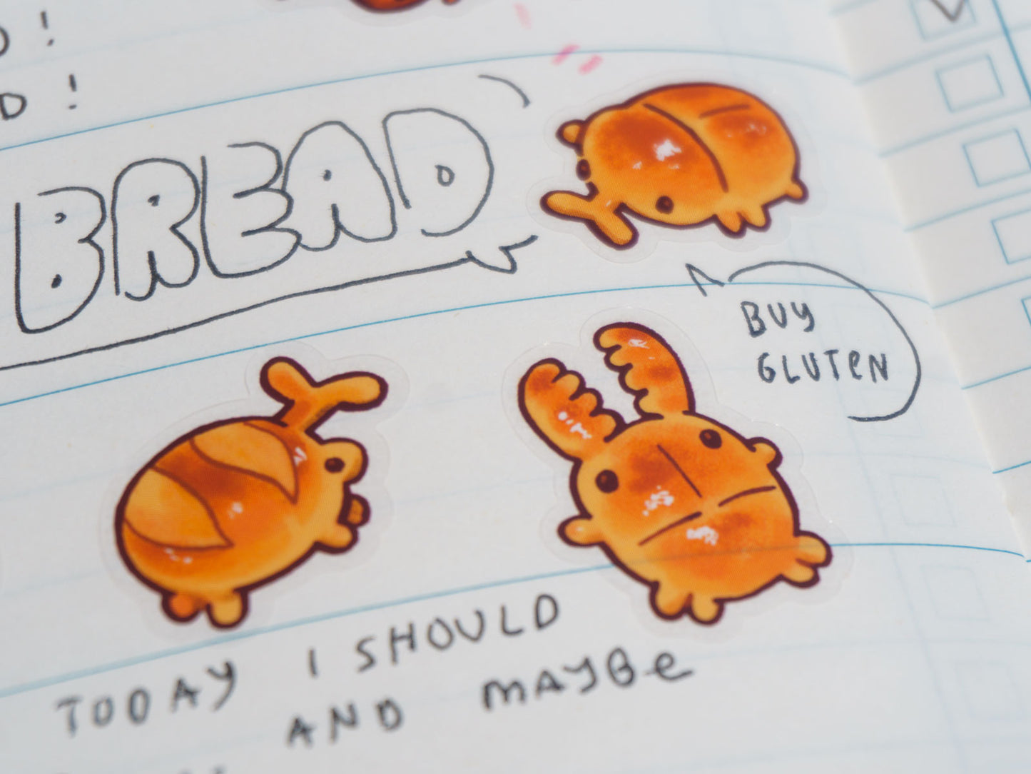 Bakery Bugs Transparent Sticker Sheet