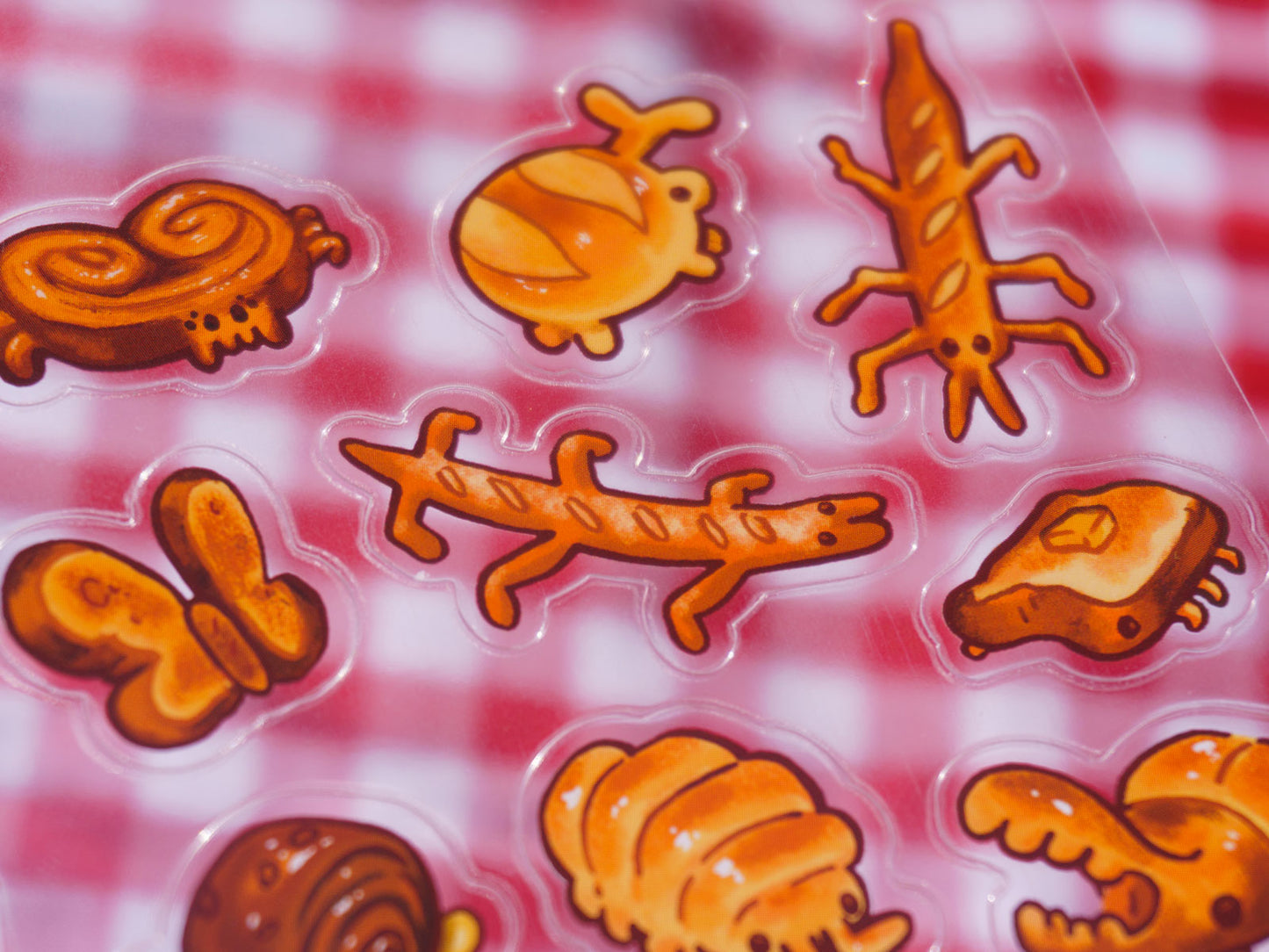 Bakery Bugs Transparent Sticker Sheet