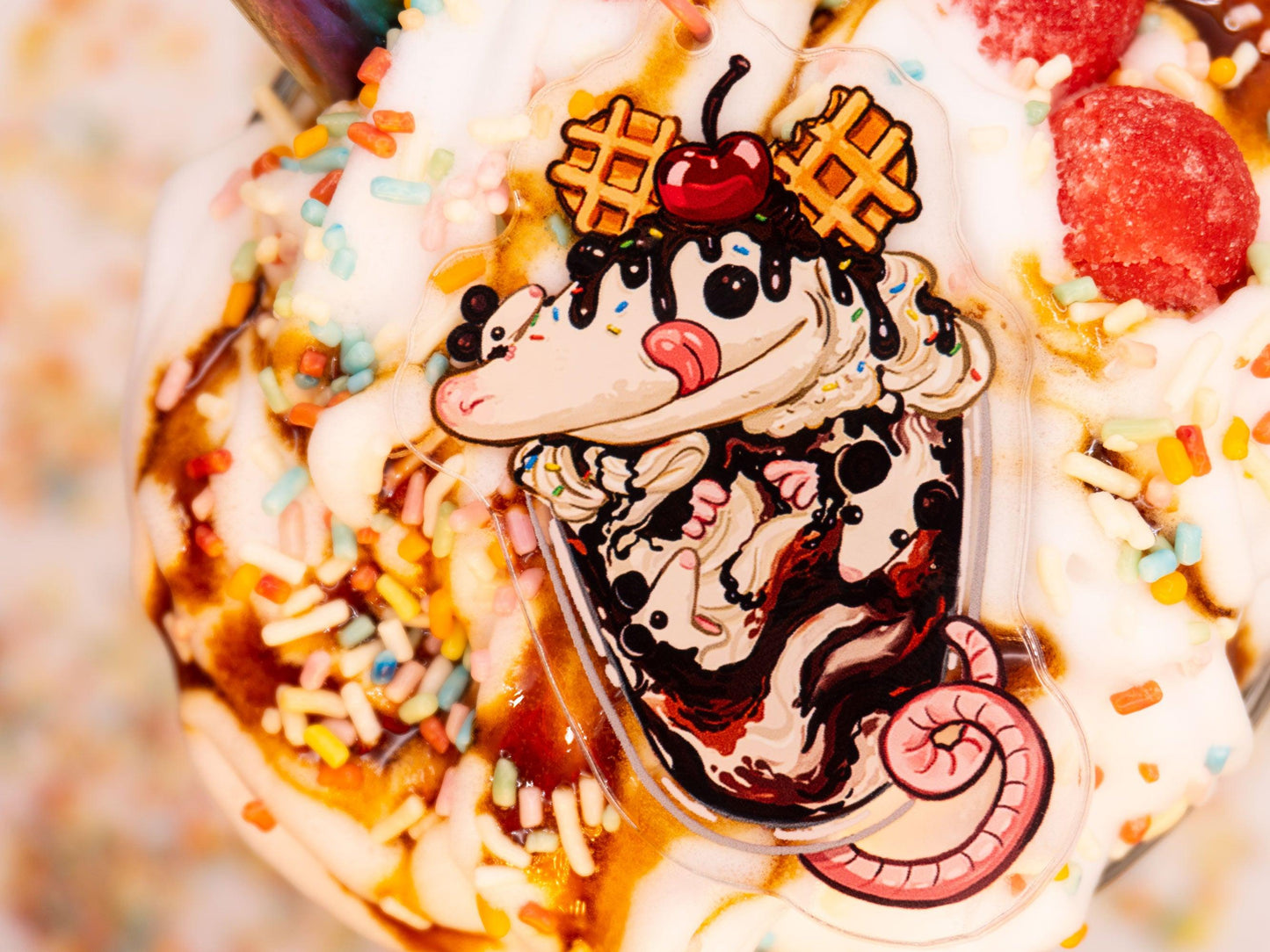 Opossumdae Acrylic Keycharm AlienInAJar