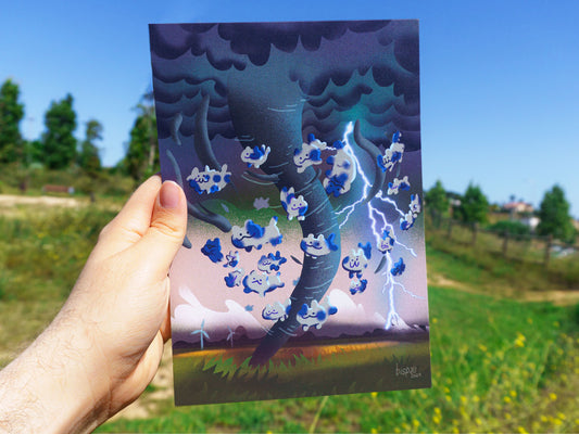 Catnado A5 Print