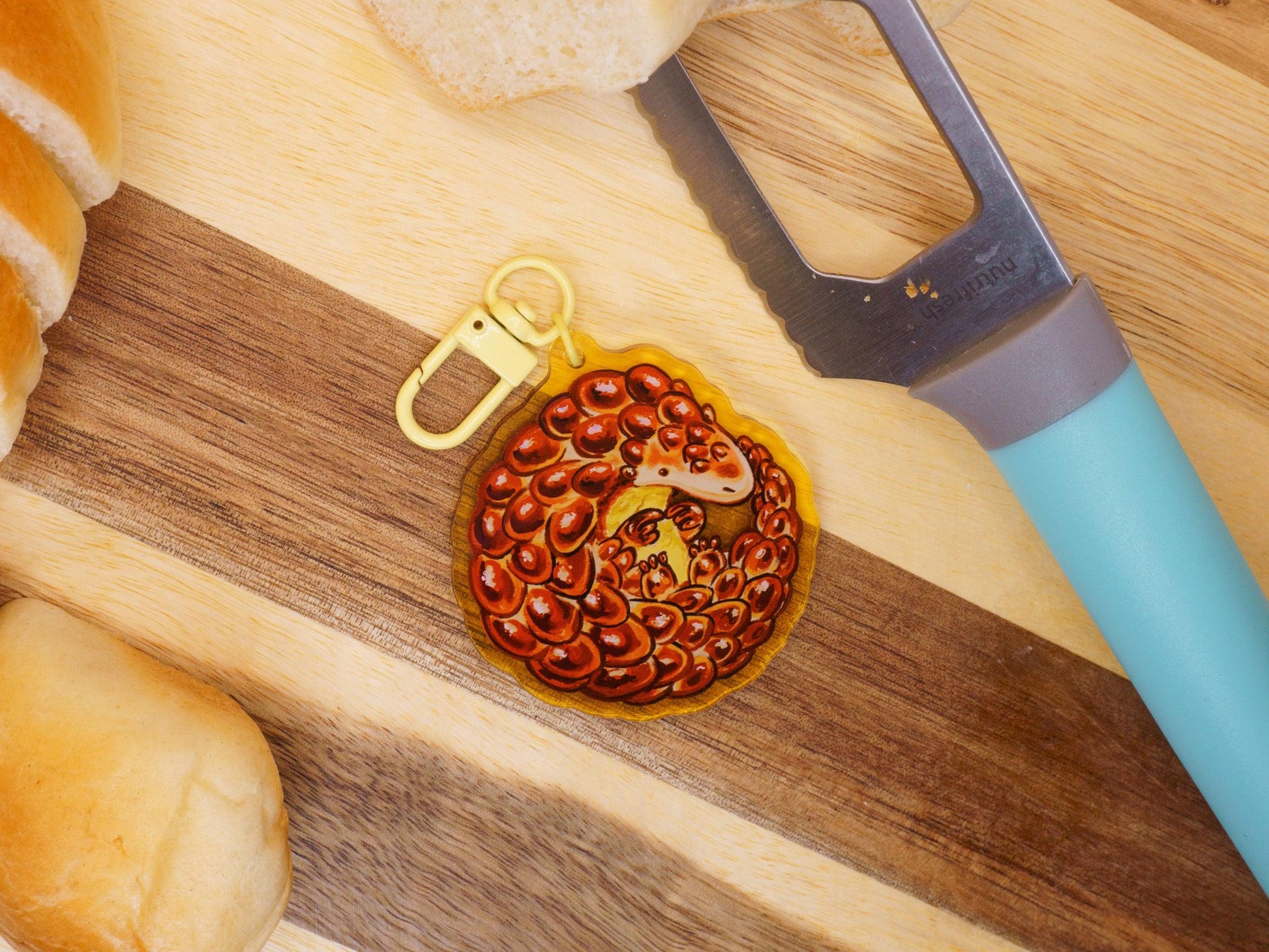 Brioche Pangolin Acrylic Keycharm AlienInAJar
