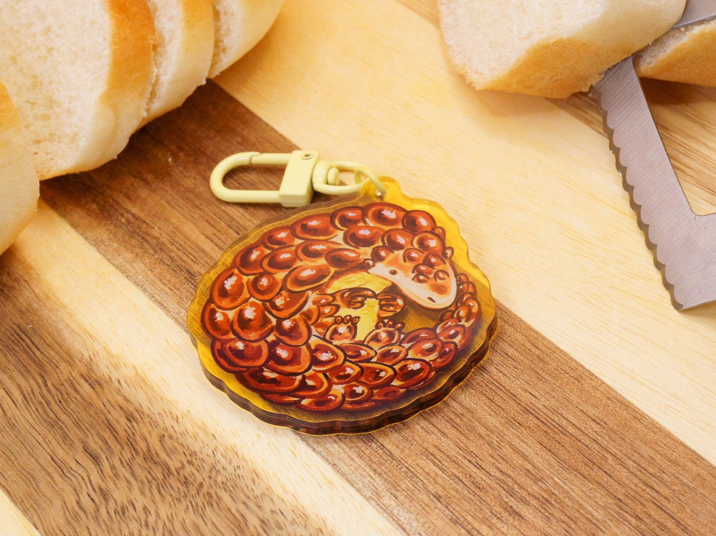 Brioche Pangolin Acrylic Keycharm AlienInAJar