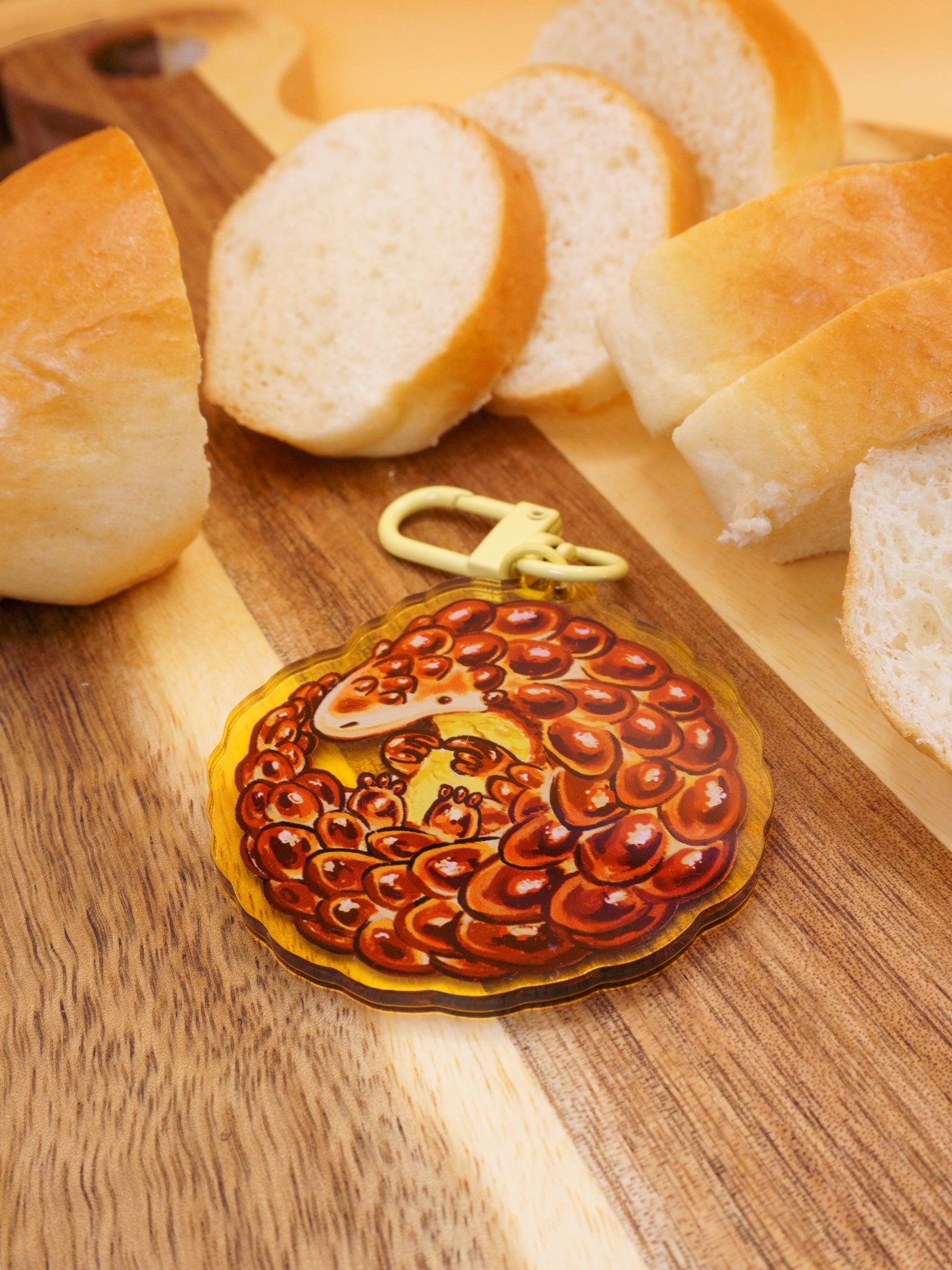 Brioche Pangolin Acrylic Keycharm AlienInAJar