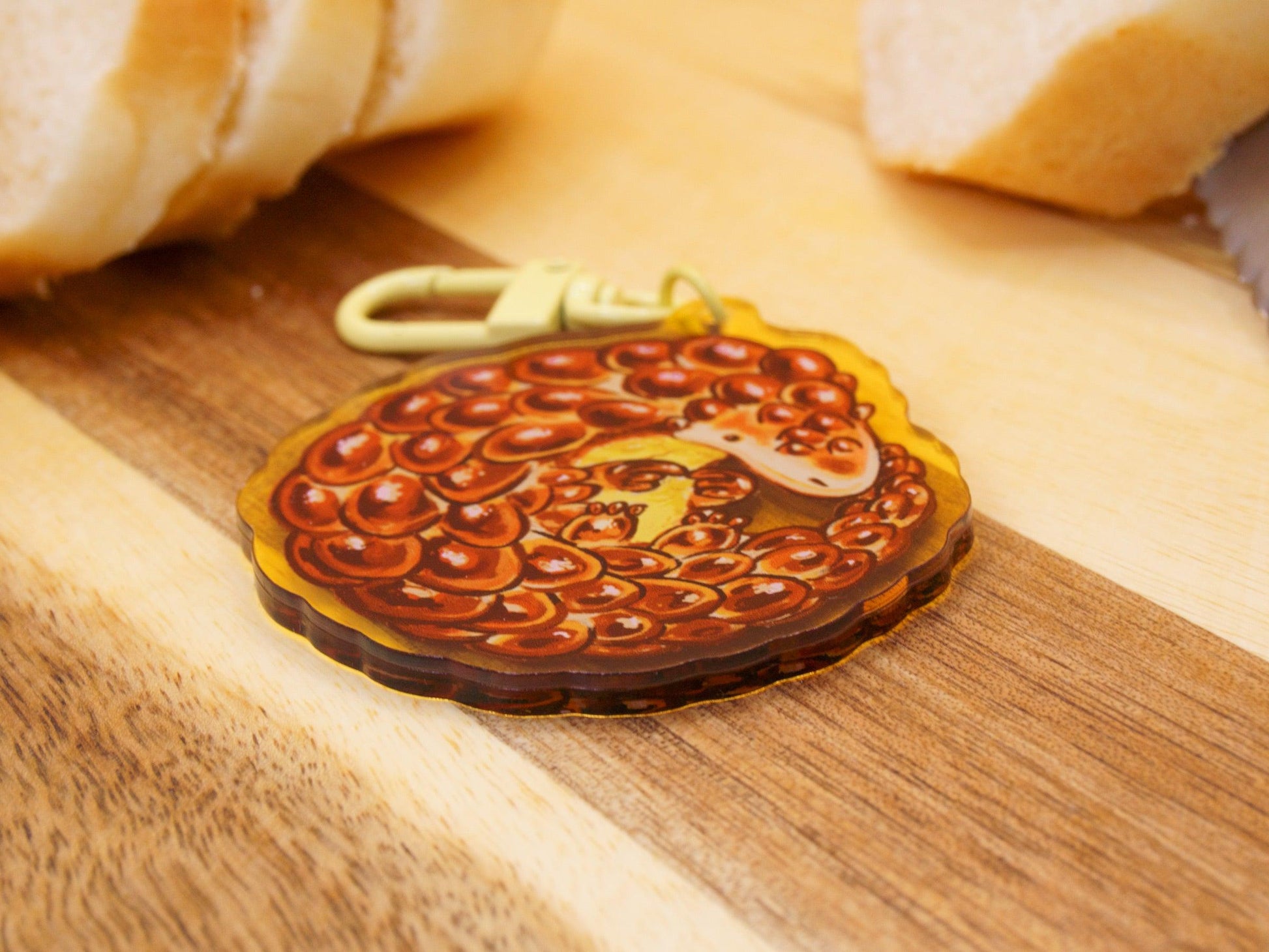 Brioche Pangolin Acrylic Keycharm AlienInAJar
