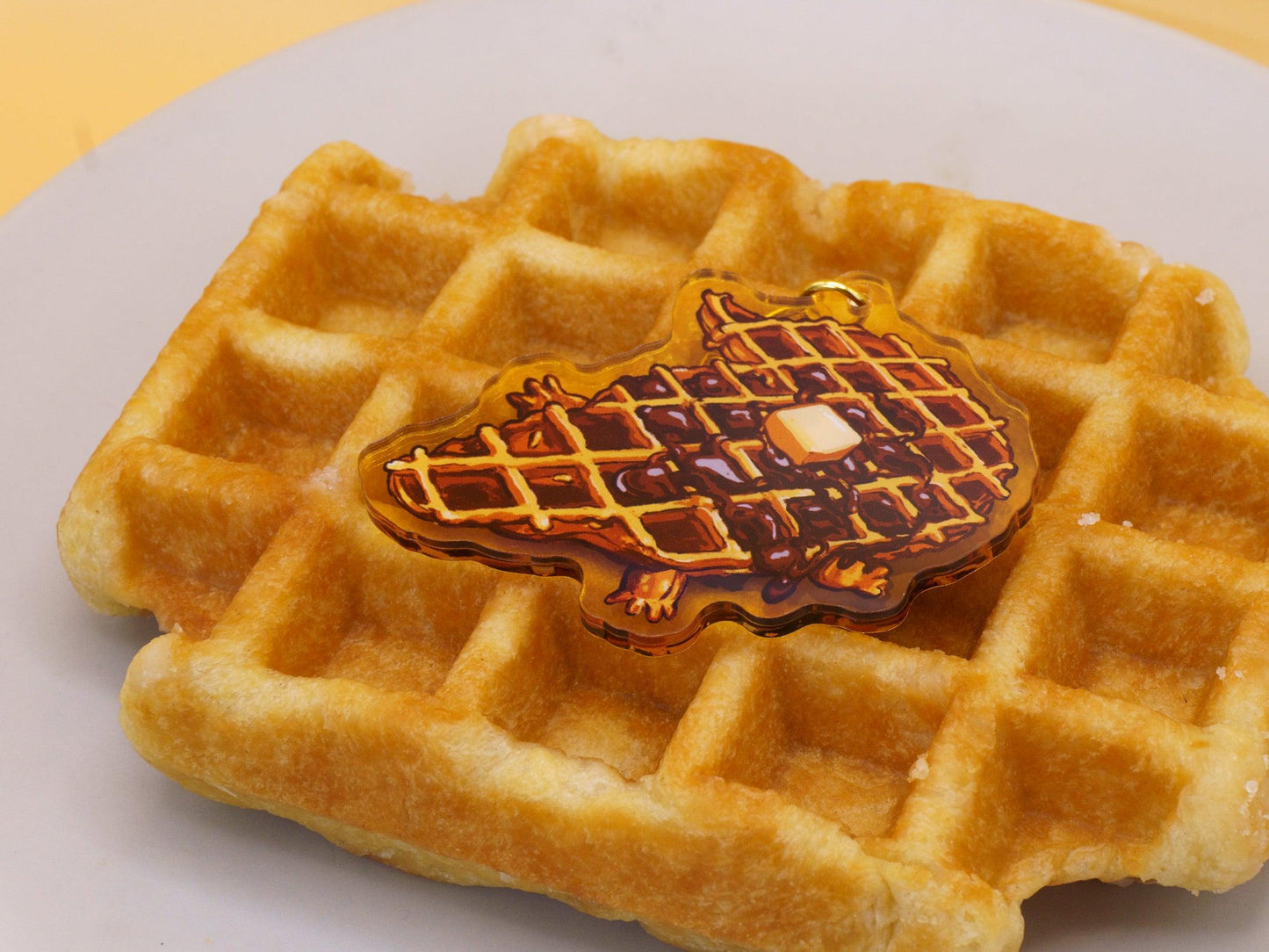 Crocowaffle Acrylic Keycharm AlienInAJar