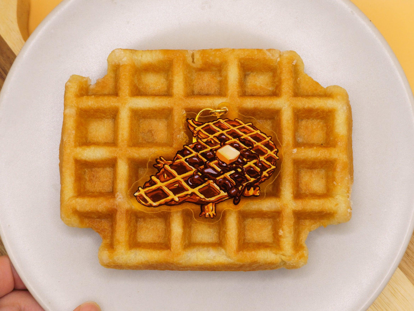 Crocowaffle Acrylic Keycharm AlienInAJar