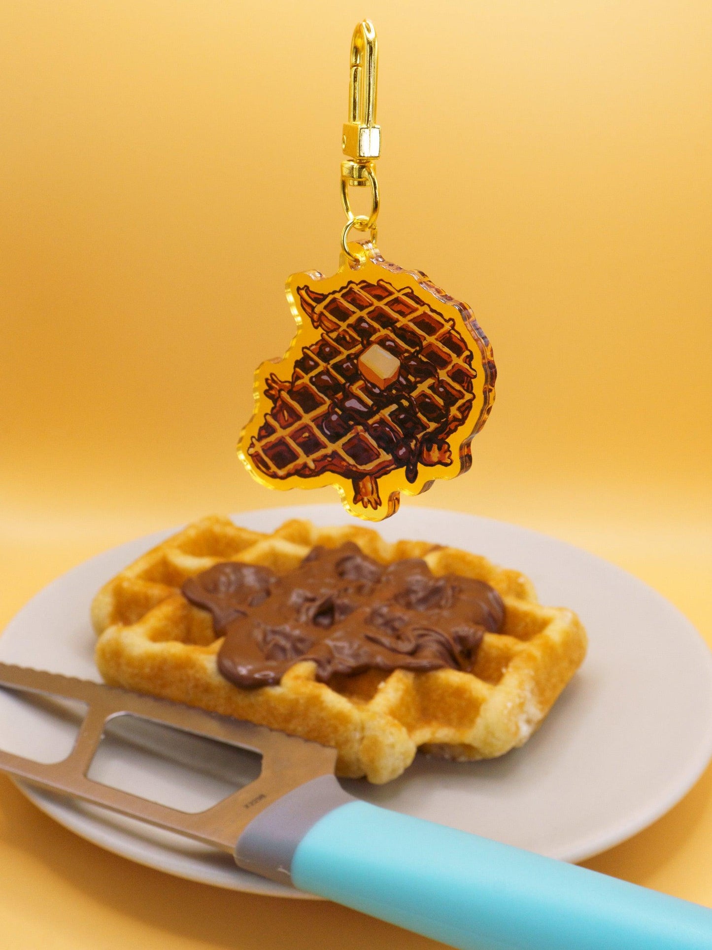 Crocowaffle Acrylic Keycharm AlienInAJar