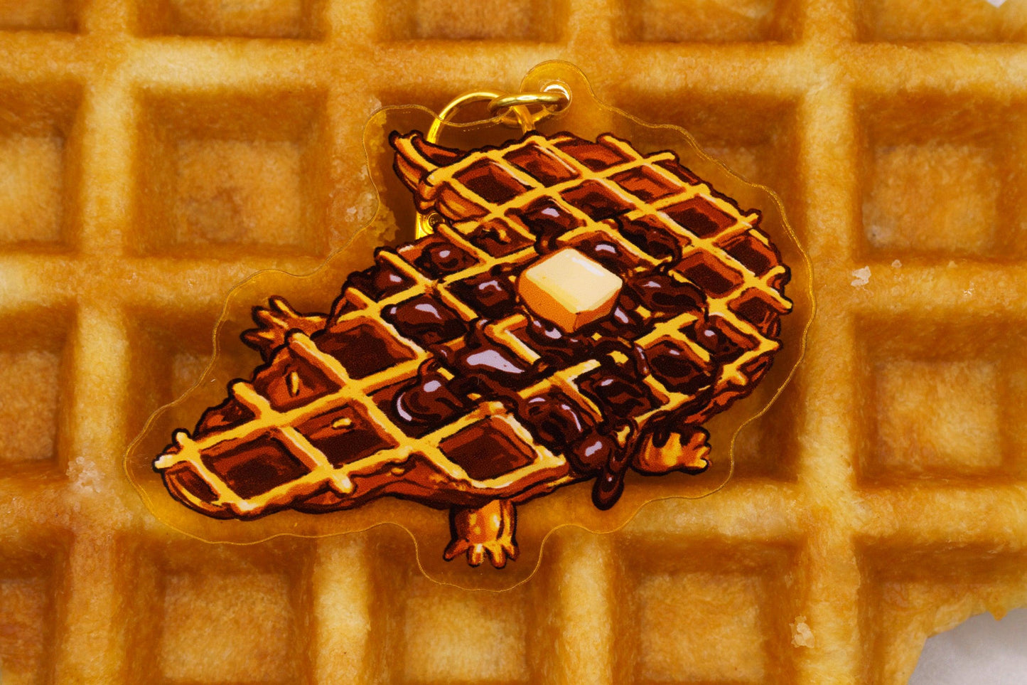 Crocowaffle Acrylic Keycharm AlienInAJar