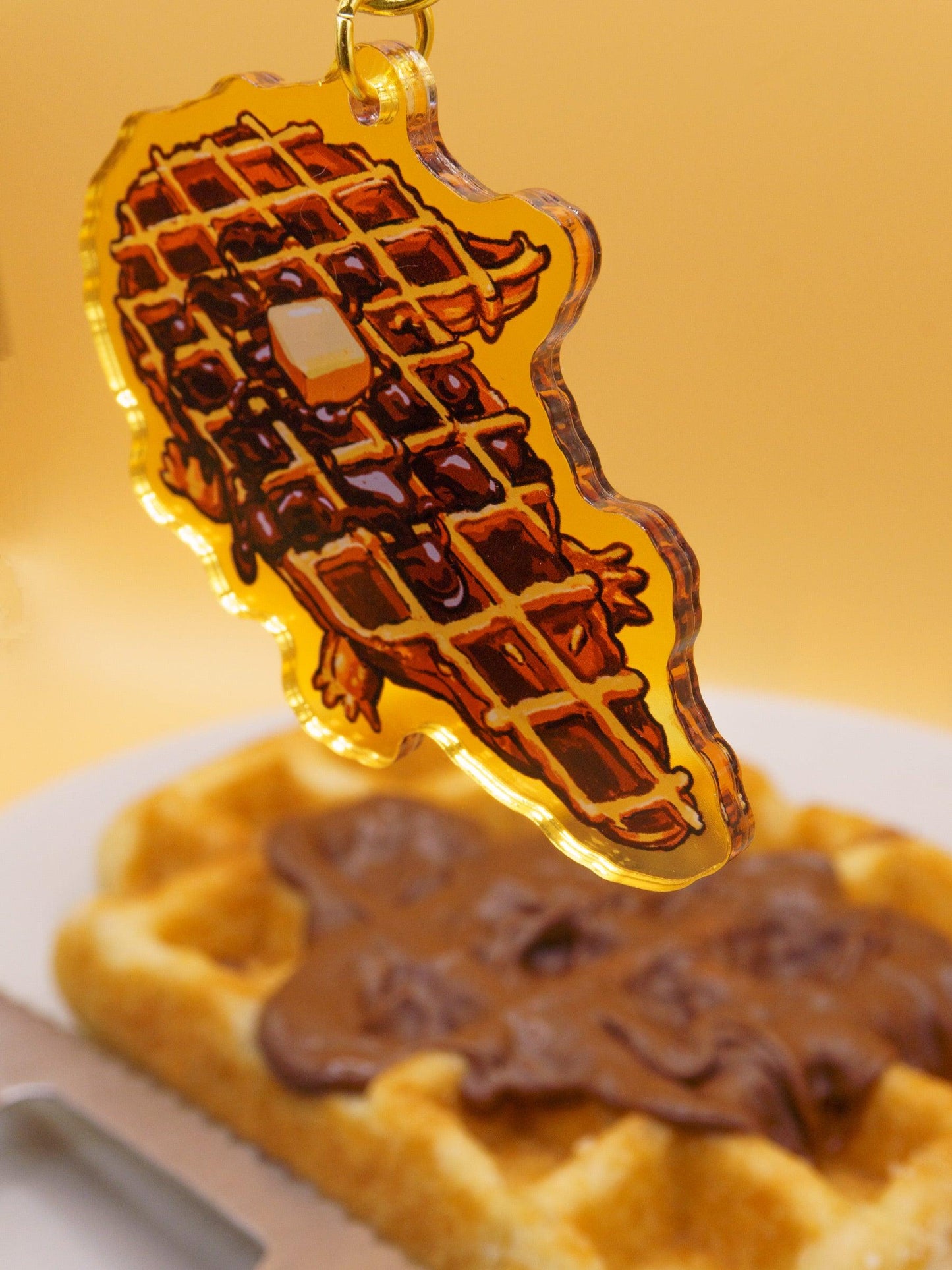Crocowaffle Acrylic Keycharm AlienInAJar