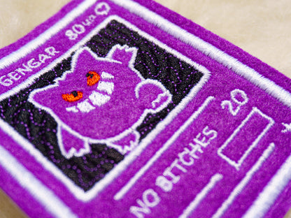 Ace Gengar Card Sew-On Patch AlienInAJar