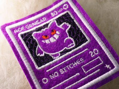 Ace Gengar Card Sew-On Patch AlienInAJar