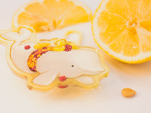 Load image into Gallery viewer, Lemon Cake Beluga Acrylic Keycharm
