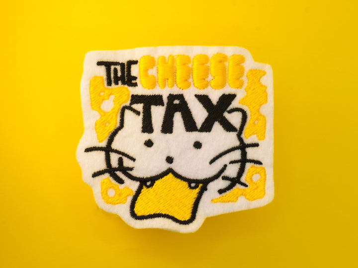 Cheese Tax Cat Sew-On Patch
