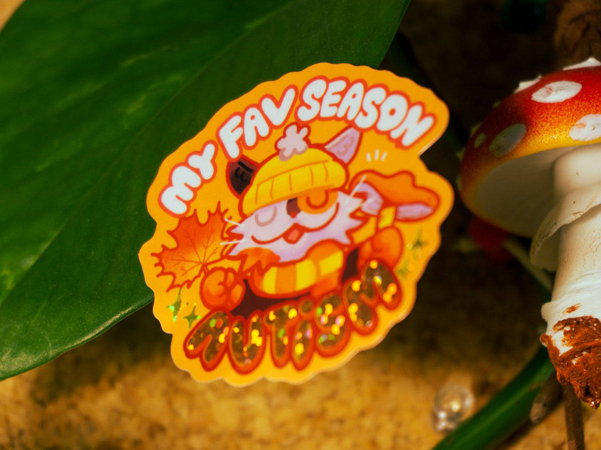 My Fav Season Autism Holographic Sticker