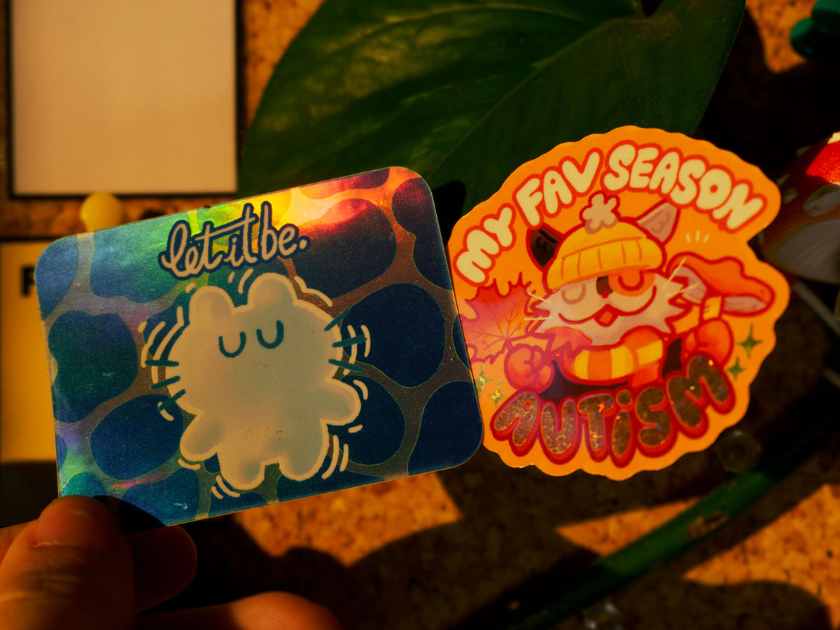 My Fav Season Autism Holographic Sticker
