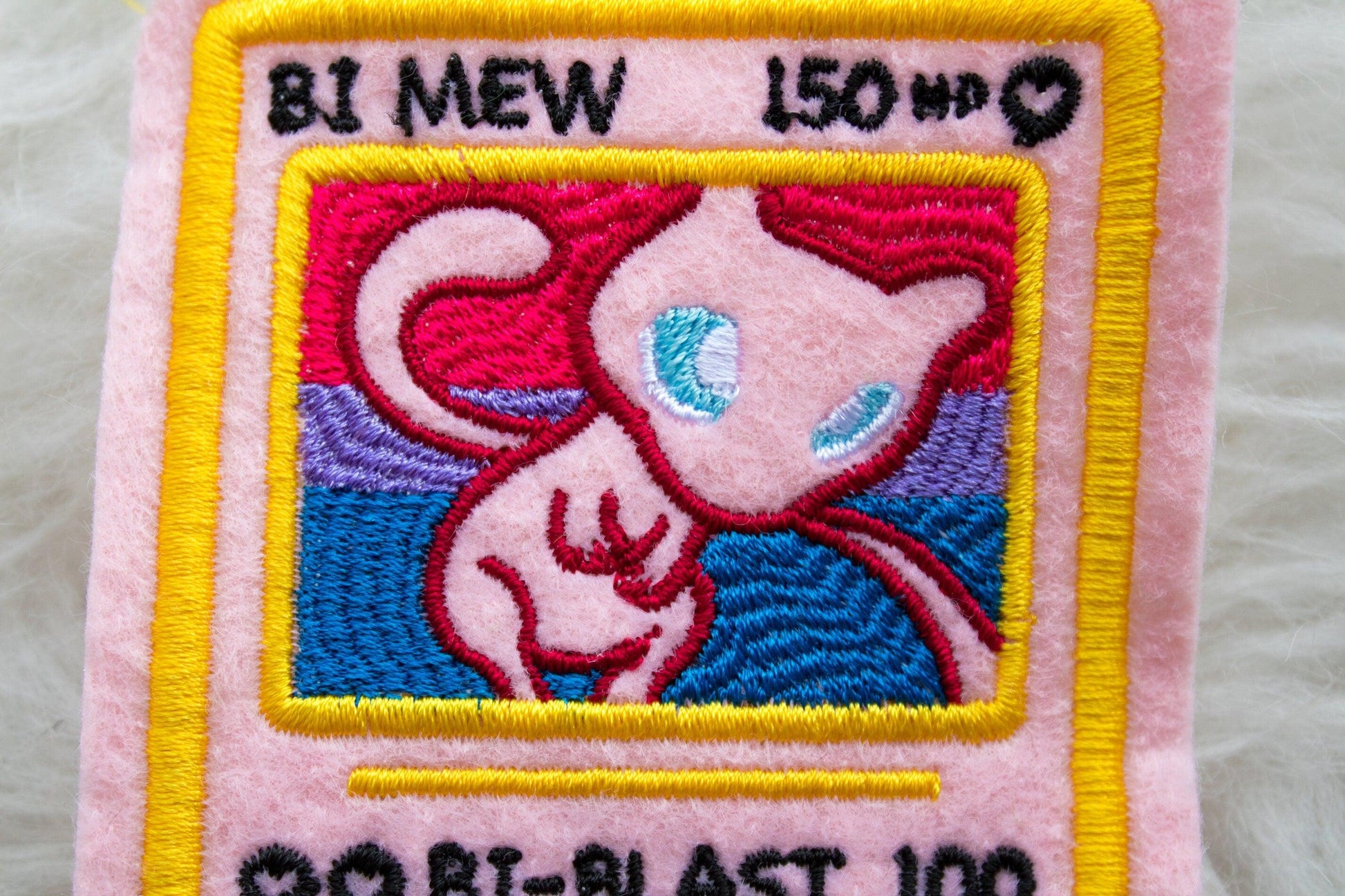 mew pokemon card Bi Mew Pokemon Card Sew-On Patch – AlienInAJar