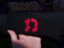 Load image into Gallery viewer, FEAR OF THE 13 BLACK BEANIE
