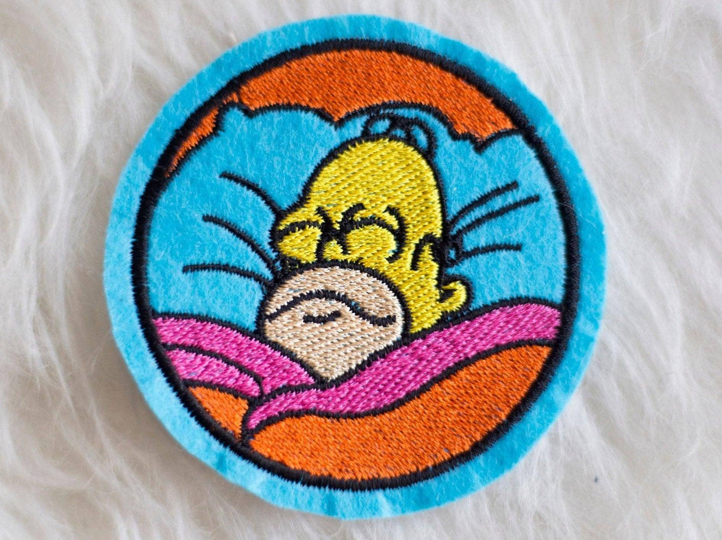 Homer Bed Meme Sew-On Patch AlienInAJar