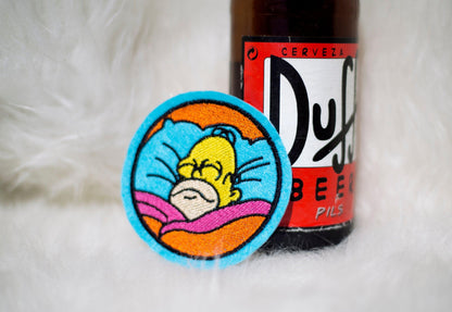 Homer Bed Meme Sew-On Patch AlienInAJar
