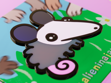 Load image into Gallery viewer, Baby Opossum Enamel Pin
