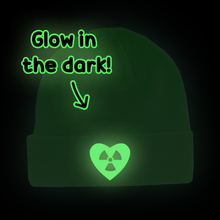 Load image into Gallery viewer, GREEN RADIOACTIVE GLOW IN THE DARK BEANIE
