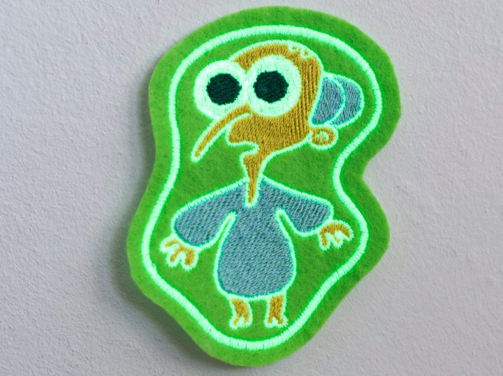 Alien Mr. Burns (Glow in the dark) Sew-On Patch
