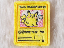 Load image into Gallery viewer, Trans Pikachu Pokemon Card Sew-On Patch
