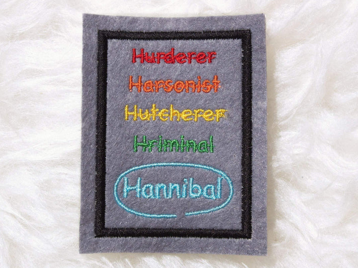 Hannibal Blackboard Sew-On Patch