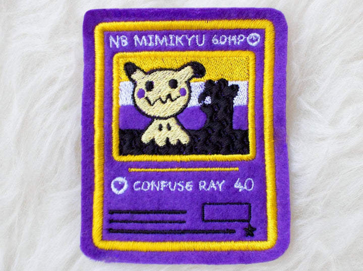 Non-Binary Mimikyu Card Sew-On Patch