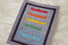 Load image into Gallery viewer, Hannibal Blackboard Sew-On Patch
