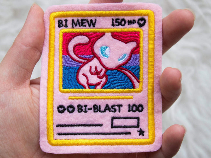 Bi Mew Pokemon Card Sew-On Patch