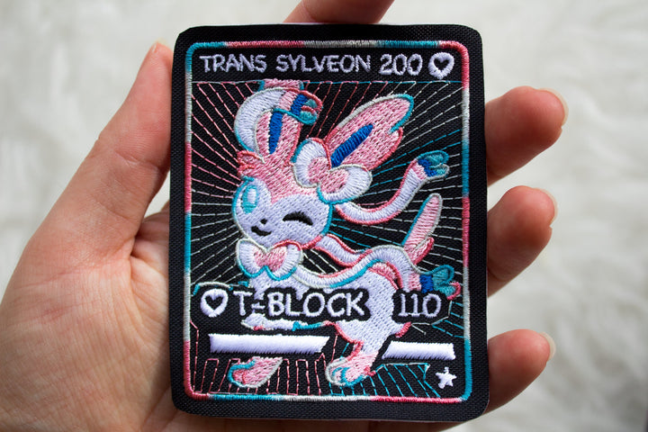 Trans SyIveon Card Sew-On Patch