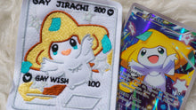 Load image into Gallery viewer, Gay Jirachi Holographic Card Sew-On Patch
